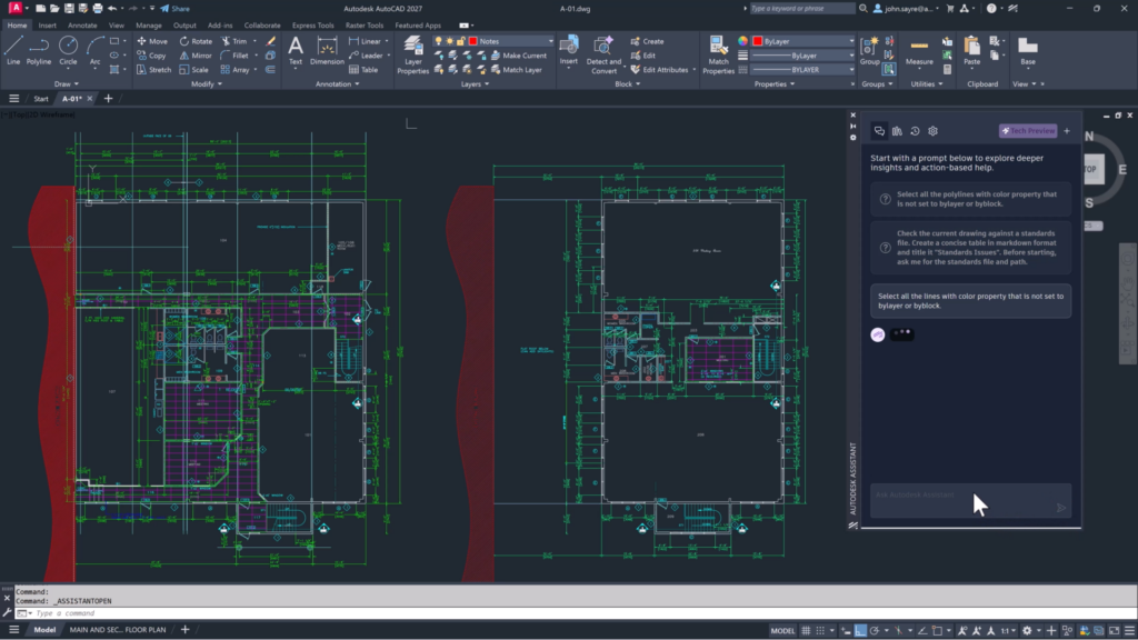 AutoCAD 2027 Autodesk AI Geometry Cleanup AutoCAD Novità Autodesk Forma Data Management