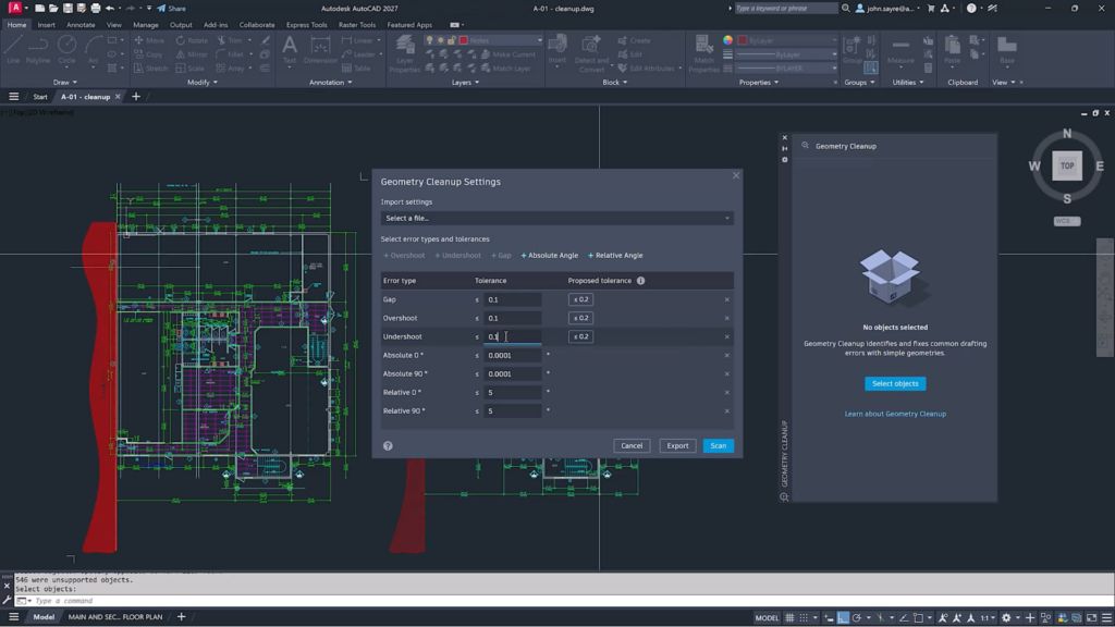AutoCAD 2027 Autodesk AI Geometry Cleanup AutoCAD Novità Autodesk Forma Data Management